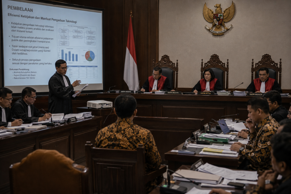 Nadiem Klaim Hemat Rp3,9 T dalam Pledoi Chromebook, Tapi Dituntut 18 Tahun